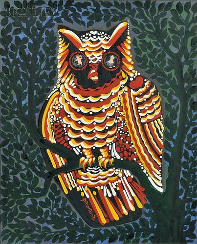 Peter Hunt (American, 1896-1967)      Owl Vision
