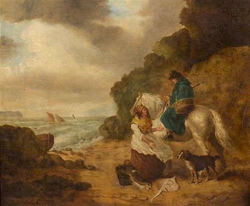 George Morland, (British, 1763-1804), The Fisherman's Wife, 1791
