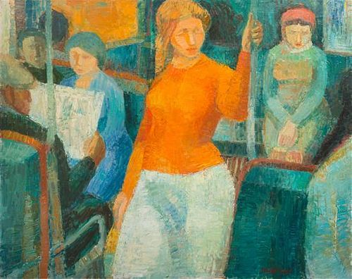 * Roger Montane, (French, 1916-2002), Woman in the Orange Sweater