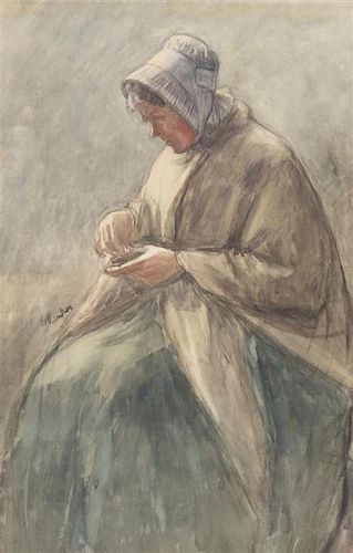 Gerke Henkes, (Dutch, 1844-1927), Seated Woman