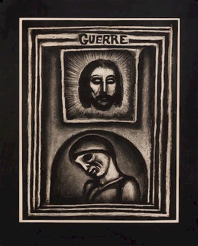Georges Rouault, (French, 1871-1958), Les ruines elles-memes ont peri (from Miserere), 1926