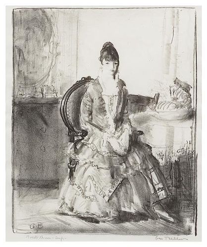 George Wesley Bellows, (American, 1882-1925), Arrangement, Emma in a Room, 1921