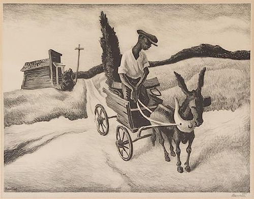 Thomas Hart Benton, (American, 1889–1975), Lonesome Road, 1938