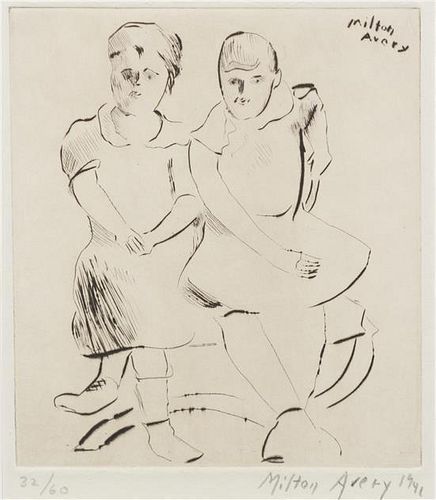 Milton Avery, (American, 1885-1965), Helen and Lilly, 1941