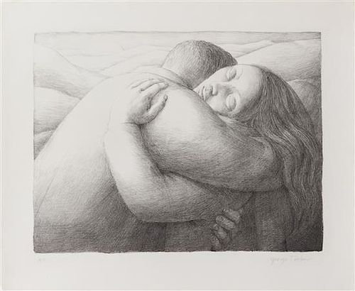 George Tooker, (American, 1920-2011), The Embrace, 1982
