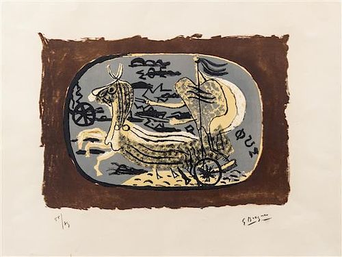 Georges Braque, (French, 1882-1963), Phaéton (Chariot I), 1945