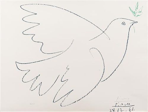 Pablo Picasso, (Spanish, 1881–1973), Colombe volant, 1961