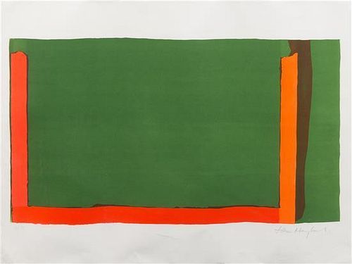 * John Hoyland, (British, 1934-2011), Small Swiss Green, 1968