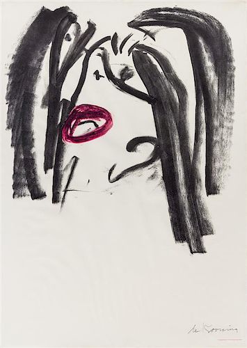 Williem de Kooning, (American, 1923-1997), Head of a Woman, 1964