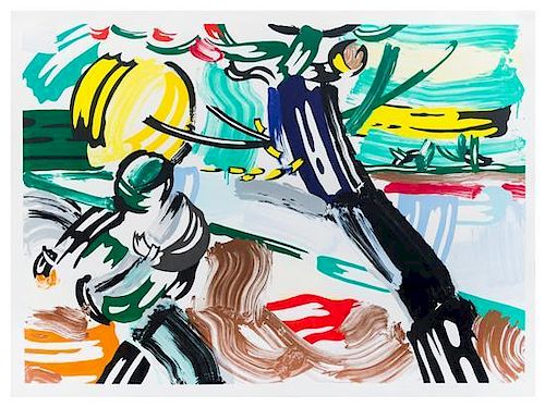 Roy Lichtenstein, (American, 1923-1997), The Sower (from Landscape Series), 1985