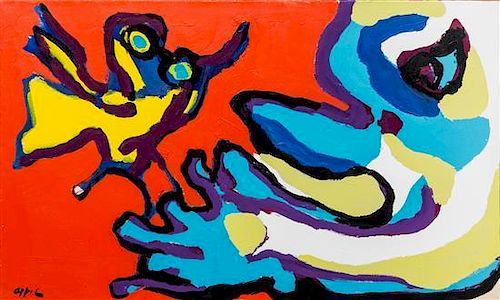 Karel Appel, (Dutch, 1921-2006), Untitled, 1974