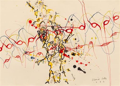 David Gibbs, (American, 20th Century), Abstract Composition, 1966