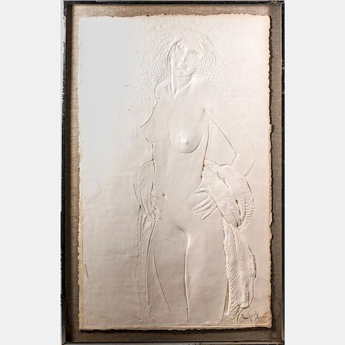Frank Gallo (b. 1933) Dancer, Embossed paper relief sculpture,