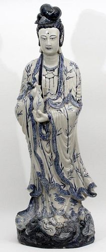 CHINESE PORCELAIN FIGURE OF GUANYIN