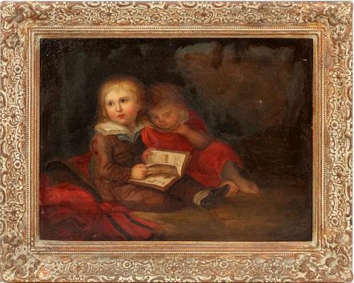 ENGLISH ANTIQUE OIL ON CANVAS