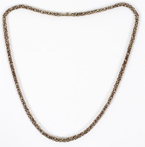 EGYPTIAN STERLING LINK NECKLACE