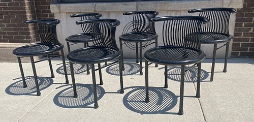 Postmodern HELMUT LUBKE Set of 6 Dining Chairs