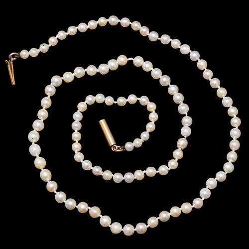 NO RESERVE, CULTURED PEARL NECKLACE
