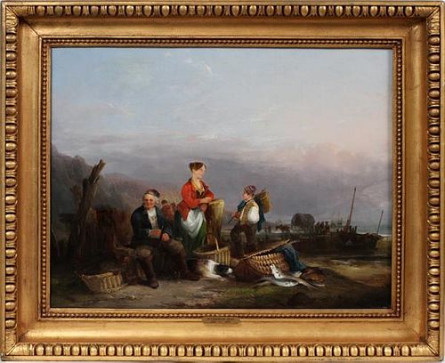 ATTRIBUTED TO WILLIAM SHAYER SNR. OIL ON CANVAS