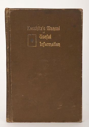 KoschitzÍs Manual of Useful Information