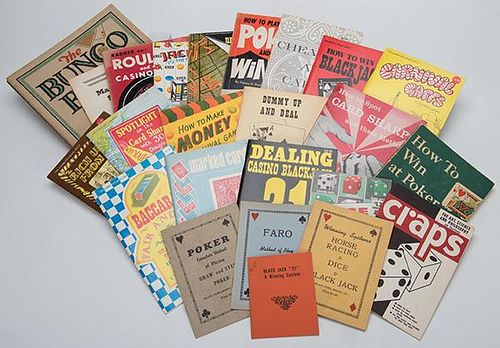 [Miscellaneous] Group of Over 25 Vintage and Classic Booklets on Cheating, Cardsharps, Poker, and Other Gambling Subjects. 1940s _ 80s. Including How 