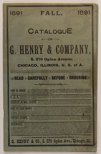 Catalogue of G. Henry & Company. Chicago