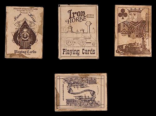 Burnham, Parry, Williams Co. Iron Horse Playing Cards. Philadelphia