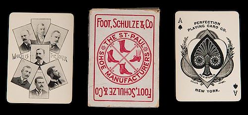 Perfection Playing Card Co. Foot, Schulze & Co. The St. Paul Shoe Manufacturers Advertising Playing Cards. New York