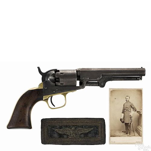 Presentation Colt model 1849 percussion five-shot pocket revolver, .31 caliber