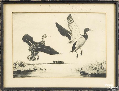 Two Canada goose sporting prints, 20th c., to include one signed Christ Forest #285/300