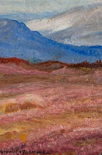 Granville Redmond. "Landscape,"      oil