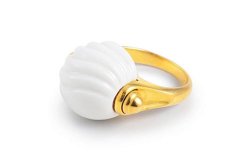 Bulgari Ceramic Gold Ring
