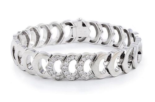 Cartier C-link Diamond Bracelet