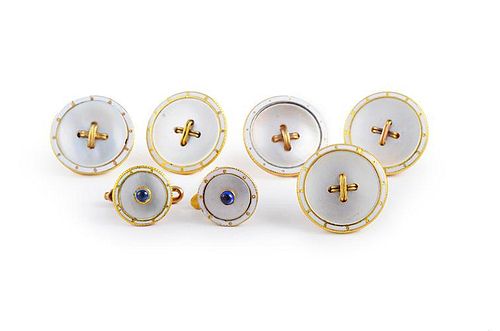 Louis Koch Mother of Pearl Button Set
