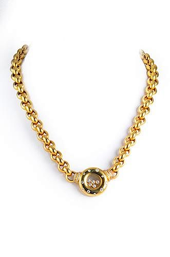 Chopard Diamond Heavy Gold Necklace