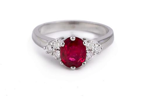 Orogi Ruby and Diamond Ring