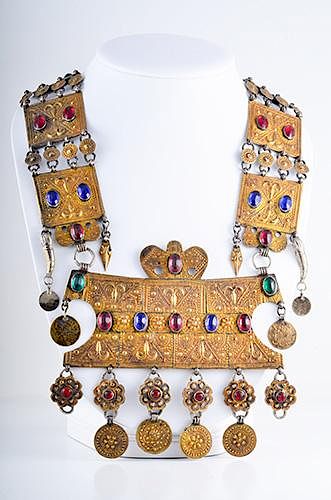 19th Century Silver Turkmen Necklace