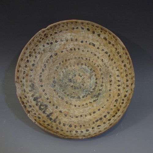 ANTIQUE CHINESE POTTERY BOWL - NEOLITHIC PERIOD CIRCA 3000 BC
