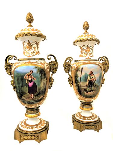 Pair of French Sevres of the 19th Century