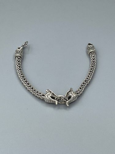 Asian Dragons struggle 925 Silver Bracelet