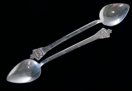 Edward VIII Sterling Coronation Spoons, Two (2)