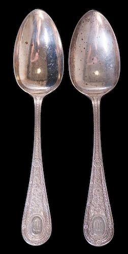Laureate Whiting Mfg. Co. Sterling Spoons, Two (2)