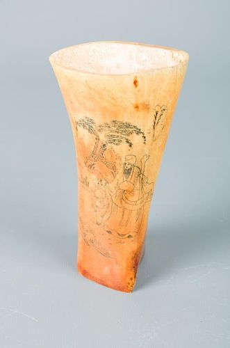 Chinese Bone Cup, Circa 1900