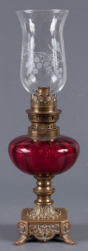 19th Century French Oil Lamp