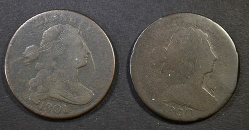 1800/79 & 1801 LARGE CENTS  AG