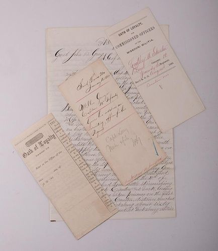 Civil War Missouri Volunteers 1864 Documents