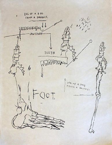 Jean Michel Basquiat
Leg of a Dog From DaVinci