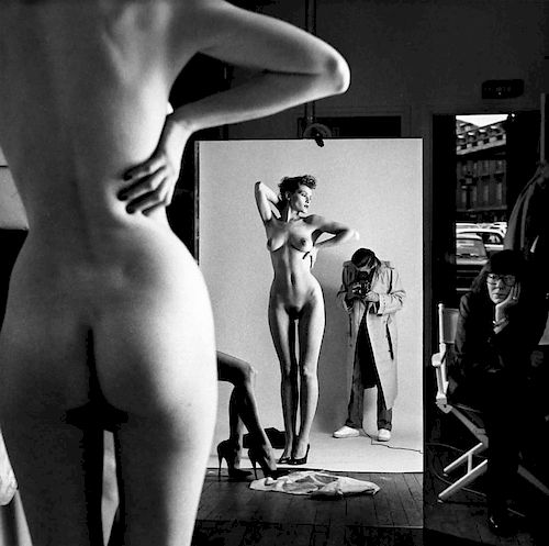 Helmut Newton
Self Portrait with Wife and Models, Paris