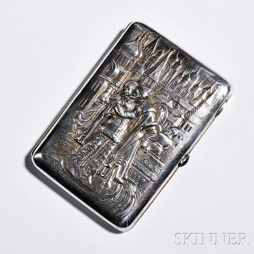 Russian .875 Silver Cigarette Case