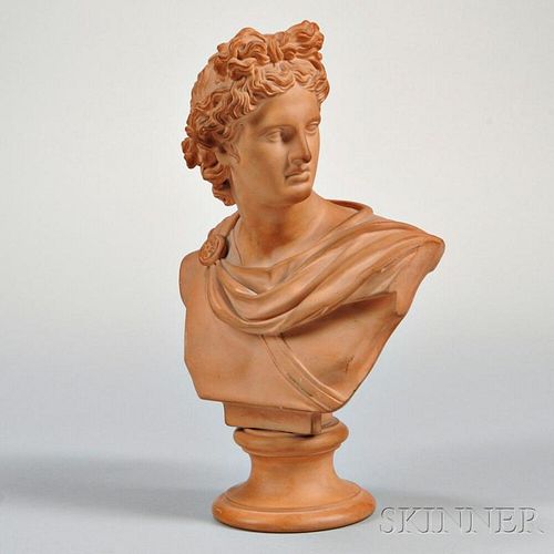 Danish Terra-cotta Bust of Apollo